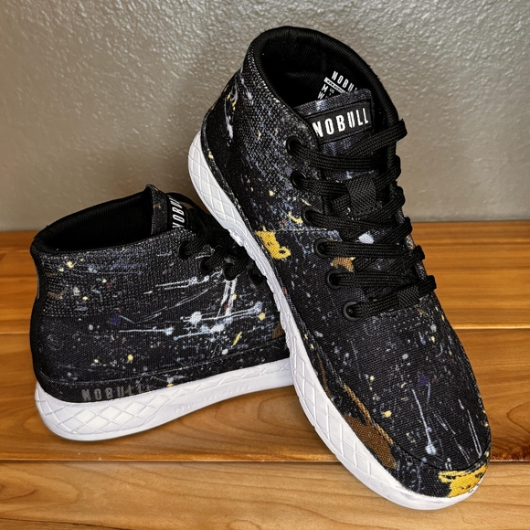 NOBULL Shoes - NOBULL Project Mid Trainer Splatter Canvas W6.5 Athletic Sneaker